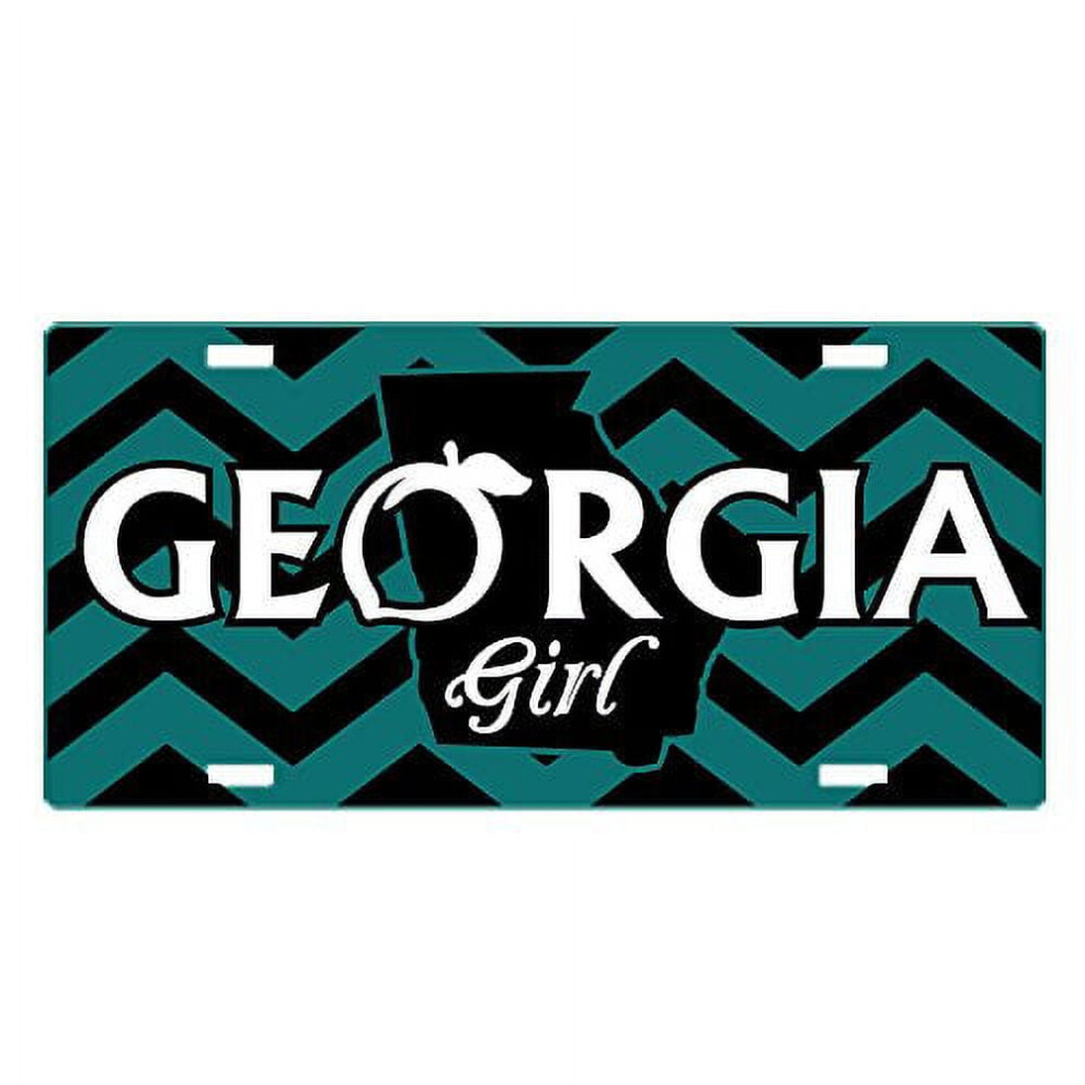 Georgia Girl License Plate Bulldog Fan Custom Aluminum 12X6 9178400748967