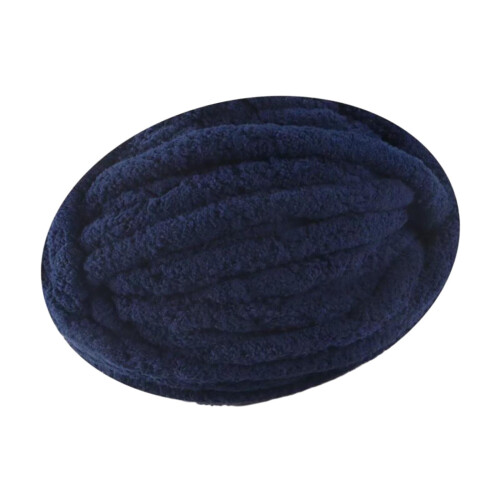 Dark Blue Polyester Wool Blend Crochet Knitting Yarn 1