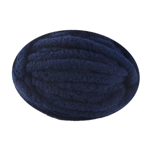Dark Blue Polyester Wool Blend Crochet Knitting Yarn 2