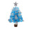 Kabnic blue tabletop Christmas tree with LED lights 17.7 2