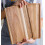 Solid Wood Serving Platters and Trays, Durable Dishwasher Safe Rectangular Party Plates Avoid Sliding and Spilling Food with Easy Carry Grooved 8
