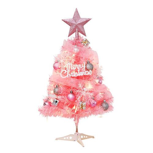 Pink Christmas Tree 45cm or 60cm with Lights 1