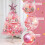 Pink Christmas Tree 45cm or 60cm with Lights 4