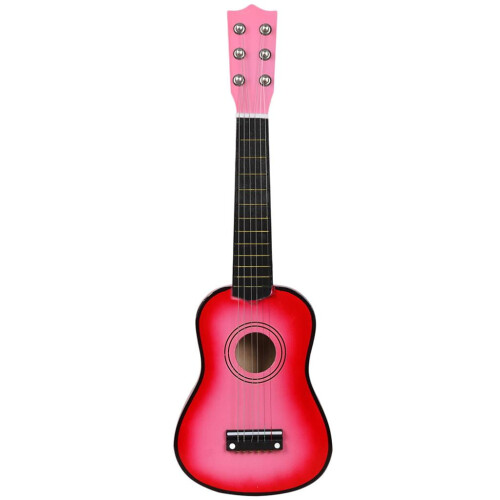 Mini Acoustic Guitar for Beginners Pink 21 Inch 1