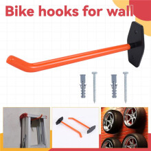 4 PCS Garage Hooks Heavy Duty Wall Mount,Tire Storage System with Anti-Slip Coating,Hang Heavy Tools for Bikes,Tools