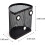Pencil Holder Metal Semicircle Organizer Black 6