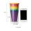 Plastic Kids Cups Unbreakable 8-Pack 7 Colors 3