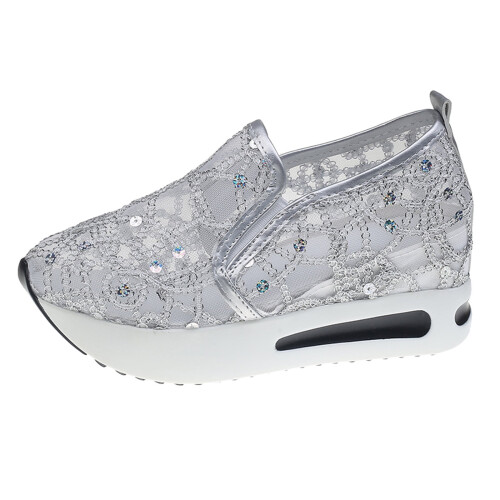 Women's Knitted Mesh Pointed Flat Casual Shoes