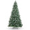 4.5ft Flocked Christmas Tree with Pine Cones and Metal Base 1