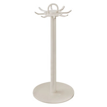 Soporte giratorio para utensilios de cocina de acero inoxidable con 8 ganchos