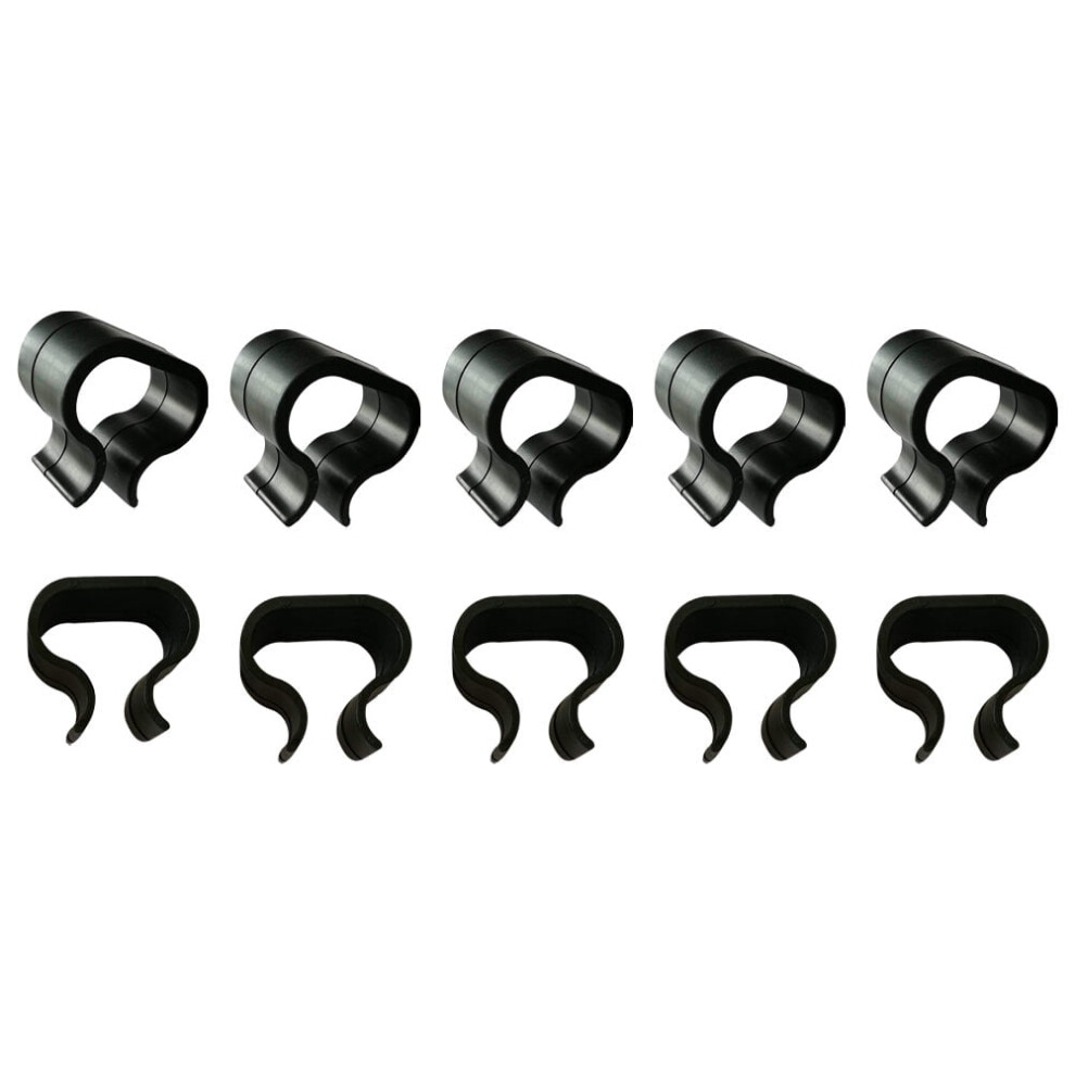Kallory Sofa Fasteners Black Plastic 10 Pcs 9329345568084