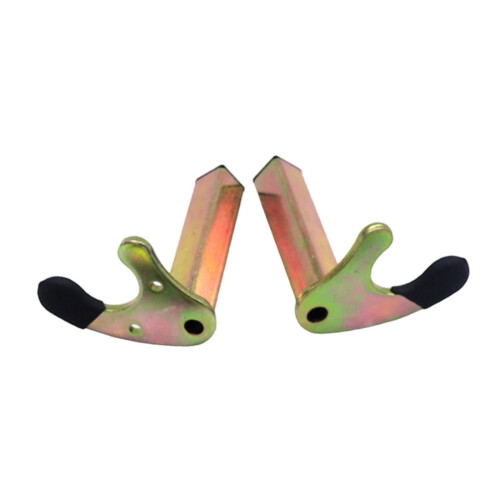 Motorcycle Stand Hooks Iron 2 Pieces Square Tube 2