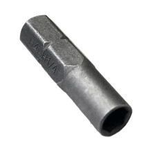 Kuusiokolopää-ruuvimeisseli-kärkiadapteri 4 mm 4 kpl