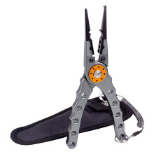 Fishing Pliers Stainless Steel 8-inch Gray