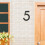 Numéro de maison flottant en acier inoxydable 5 pouces 5
