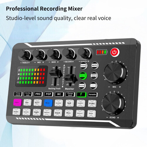 F998 USB Sound Card for PC with Adjustable Volume