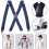 Men's Heavy Duty Clip Suspenders X-Back Adjustable 1