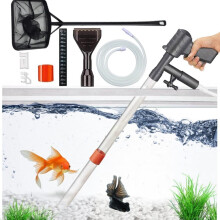 Aquariumgrindreinigingsset met thermometer en vacuümfunctie