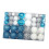 Christmas Ball Ornaments Blue White 100 pcs 8