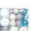 Christmas Ball Ornaments Blue White 100 pcs 7
