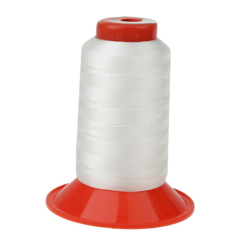 White bonded nylon thread for upholstery and heavy fabrics 1