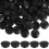 Black Round Plastic Hole Plugs 100 pcs 1