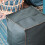 Boho pouf cover square blue storage ottoman 8