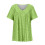 Women's Sequin Tops Plus Size Deep V Half Sleeve 4