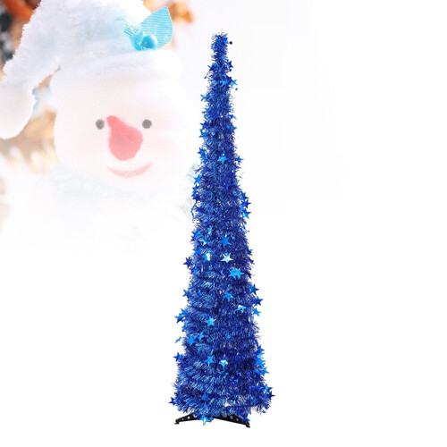 Christmas Tree Folding Blue 1.2m