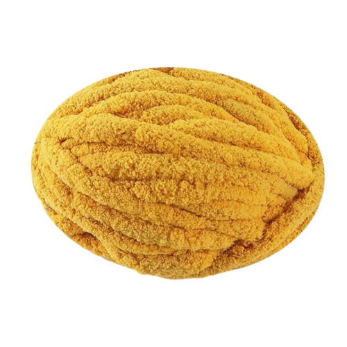Wool Yarn Bulky Brown Yellow 100g 2
