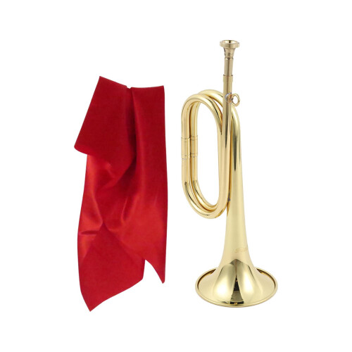 Brass Bugle Classic Style with Mouthpiece 1 Piece 2