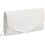Λευκή βραδινή γυναικεία τσάντα clutch με λουράκι αλυσίδας 1