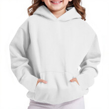 Mädchen-Kapuzenpullover mit langen Ärmeln, V-Ausschnitt und Tasche