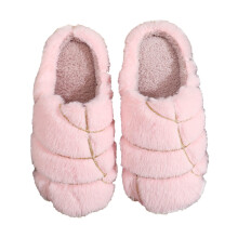 Pantoufles de Noël chaudes d'intérieur roses pour hommes et femmes, taille 6