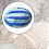 Wool Yarn Bulky Blue White 100g 6