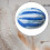 Wool Yarn Bulky Blue White 100g 7