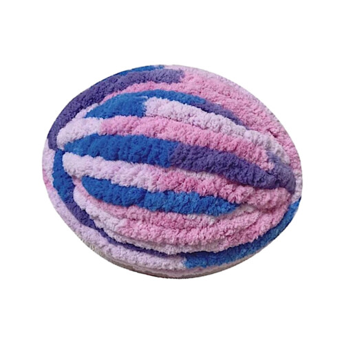 Blue Chunky Polyester Yarn for Crocheting and Knitting 2