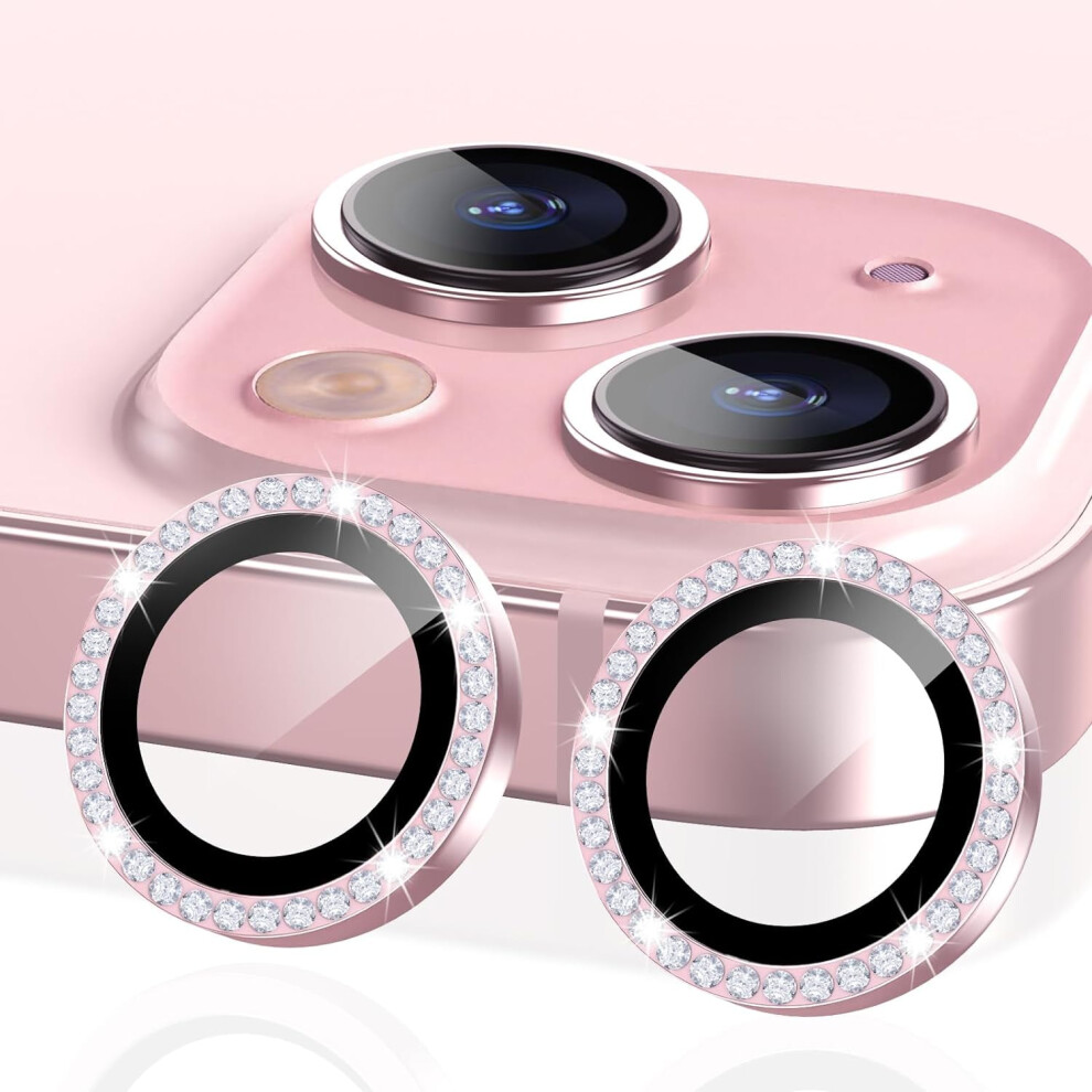 Diamond Metal Ring Camera Lens Protector For Iphone 15/15 938499993735