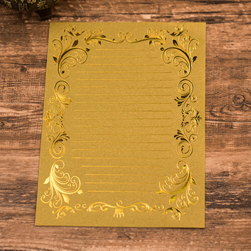 Vintage writing paper set with kraft envelopes 24 pcs 2