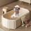 Foldable Pet Bathtub Extra Large 29.5x27.6 in Adjustable 2