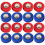 Mini shuffleboard-rulleballer 24 stk 1