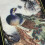 Wooden Peacock Folding Screen Desktop Decor 18.9" x 9.45" 3