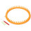 Round knitting loom set green plastic 29 cm with hook and 1