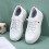 Baskets plates blanches décontractées pour femmes, pointure 39 2