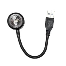 Hudobné svetlo do interiéru auta napájané z USB ABS lampy