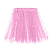Saia tutu rosa para meninas – estilo balé volumosa, peça única