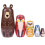 Russian Nesting Dolls Animal Design Multicolor 2