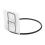 WHAMVOX Black Wall-Mounted Pet Feeder Rack for Cats and 4