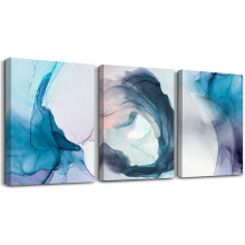 Tableau abstrait sur toile pour salon, motif élan