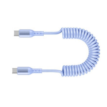 Câble télescopique USB-C vers USB-C pour charge rapide et transfert de données